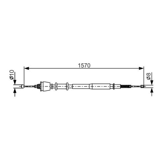 1 987 477 885 - Cable, parking brake 