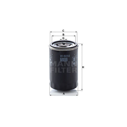 W 6014 - Oil filter 