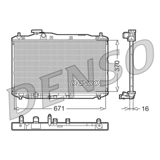 DRM40005 - Radiaator, mootorijahutus 