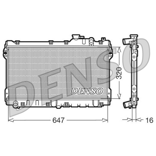 DRM44015 - Kylare, motorkylning 