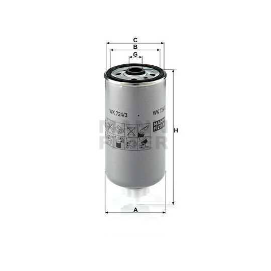WK 724/3 - Fuel filter 