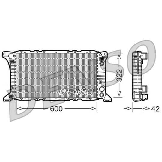 DRM10092 - Radiaator, mootorijahutus 