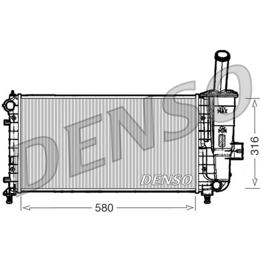 DRM09102 - Radiator, engine cooling 
