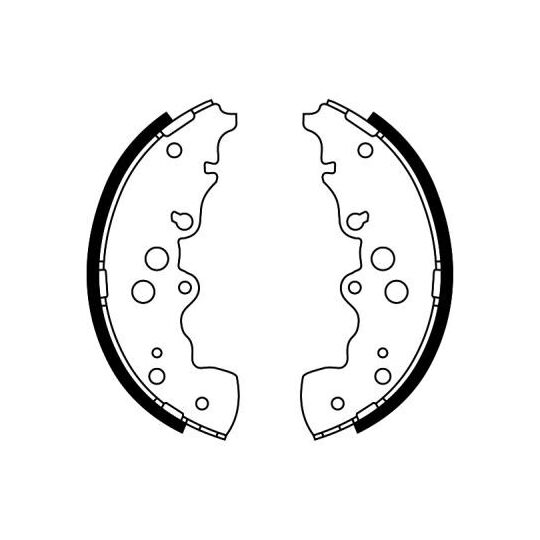 C08023ABE - Brake Shoe Set 