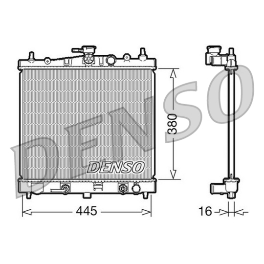 DRM46021 - Radiator, engine cooling 