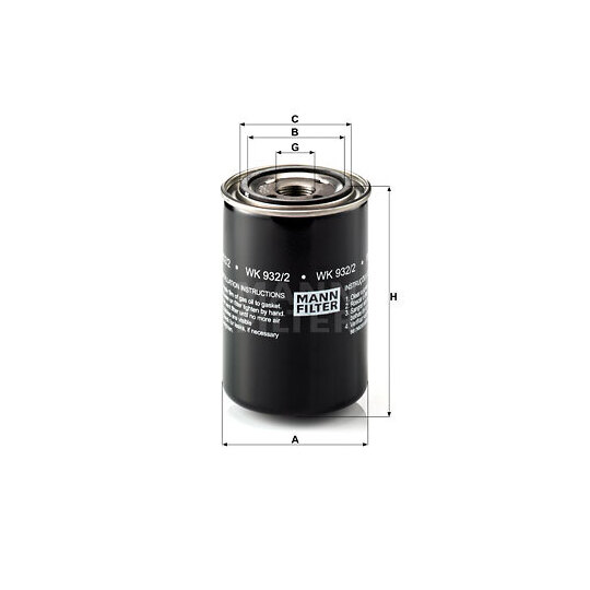 WK 932/2 - Fuel filter 