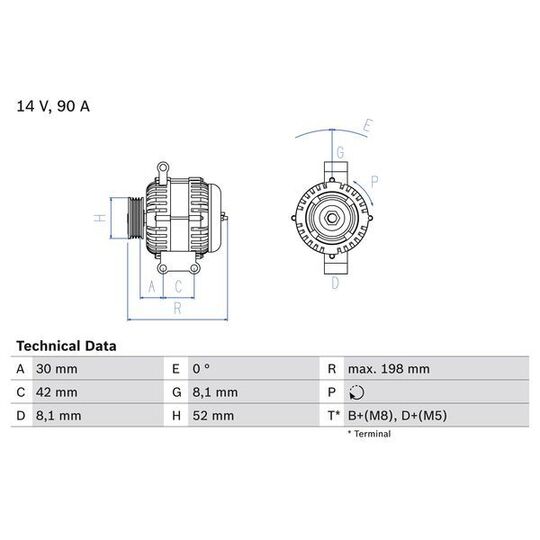 0 986 041 800 - Generaator 