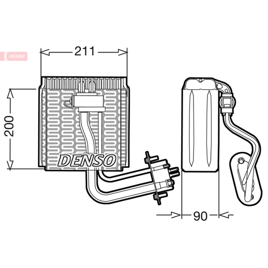 DEV12002 - Evaporator, air conditioning 