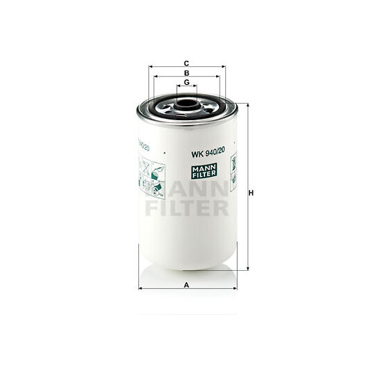 WK 940/20 - Fuel filter 