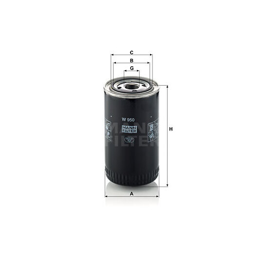 W 950 - Oil filter 