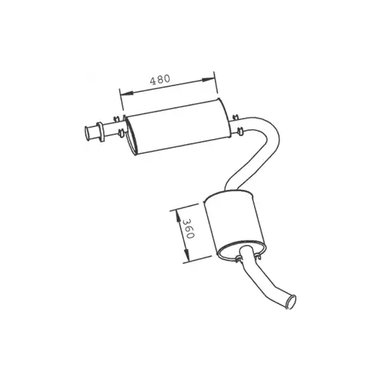 33334 - Middle-/End Silencer 