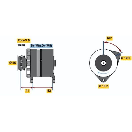 0 120 468 134 - Alternator 