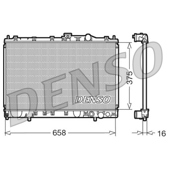 DRM45002 - Radiaator, mootorijahutus 