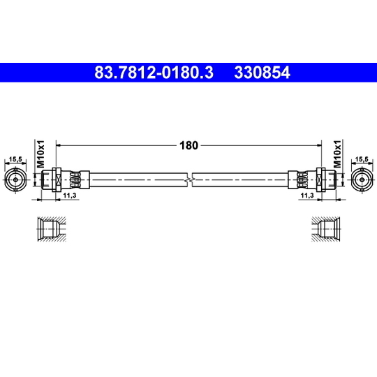 83.7812-0180.3 - Brake Hose 