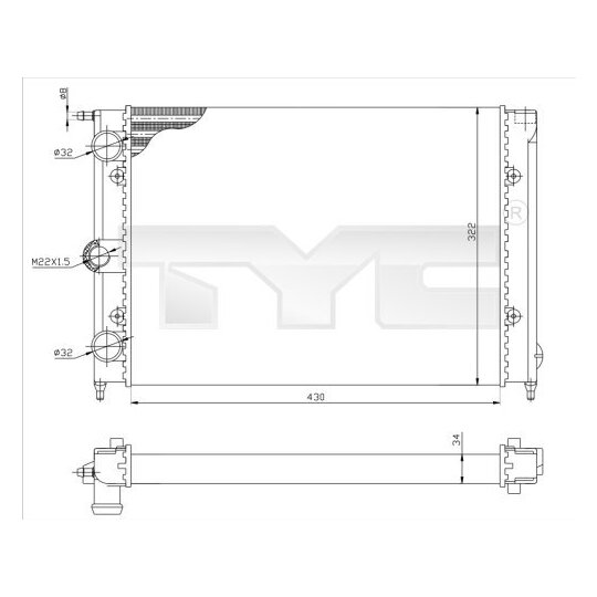 737-0050 - Kylare, motorkylning 