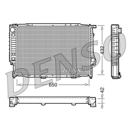 DRM05054 - Radiaator, mootorijahutus 