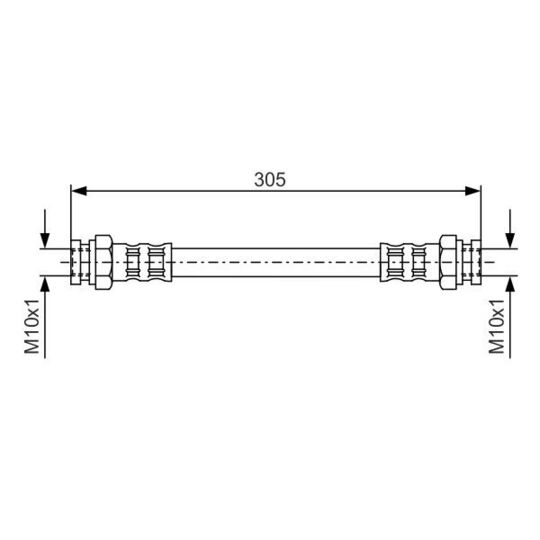 1 987 476 678 - Brake Hose 