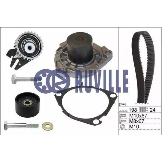 56036791 - Water Pump & Timing Belt Set 