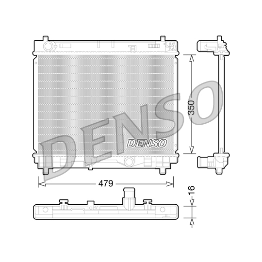 DRM50059 - Radiaator, mootorijahutus 