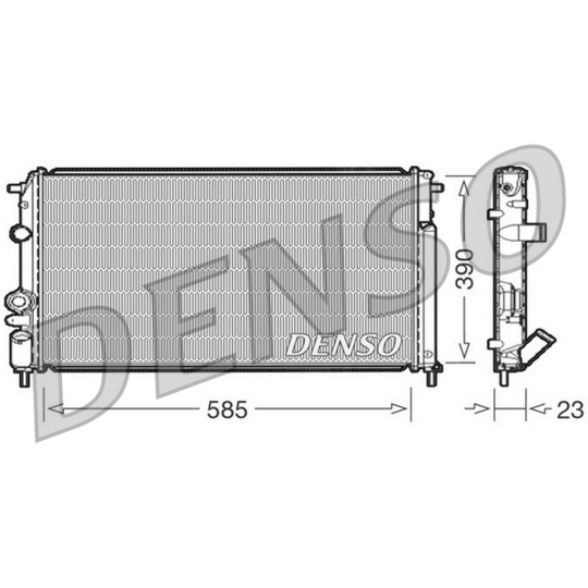 DRM23053 - Radiator, engine cooling 