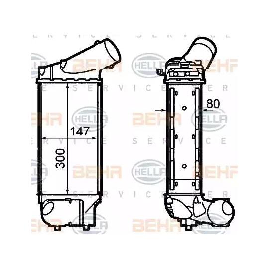 8ML 376 760-731 - Intercooler, charger 