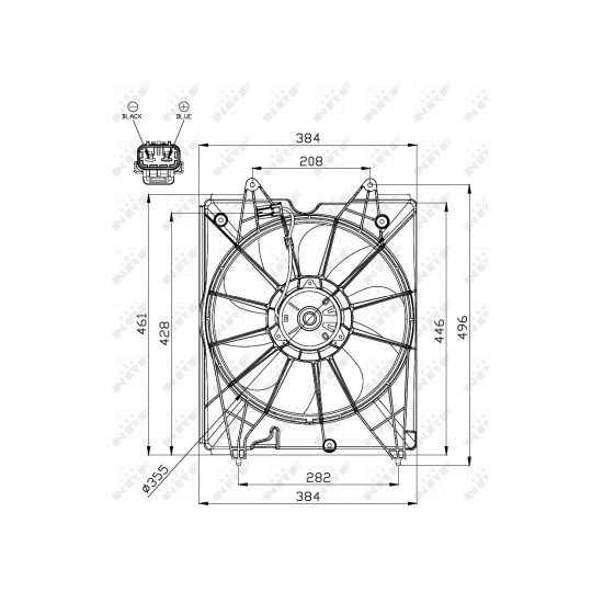 47563 - Ventilaator, mootorijahutus 