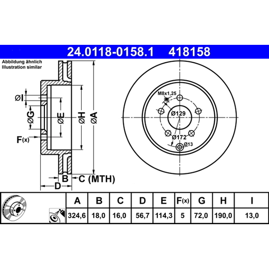 24.0118-0158.1 - Bromsskiva 