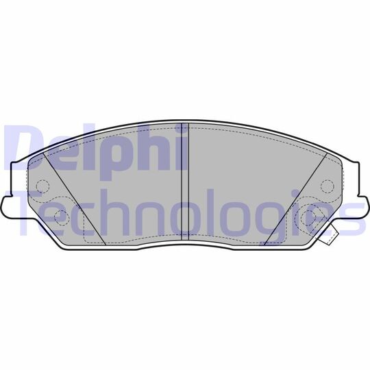 LP2714 - Brake Pad Set, disc brake 