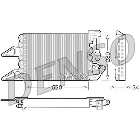 DCN13012 - Condenser, air conditioning 