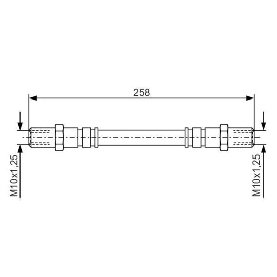 1 987 476 192 - Brake Hose 