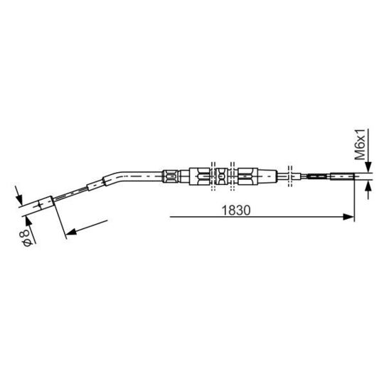 1 987 477 008 - Cable, parking brake 