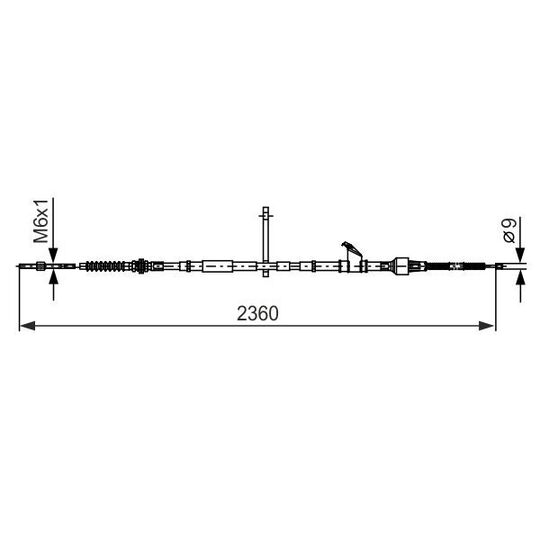 1 987 482 402 - Cable, parking brake 