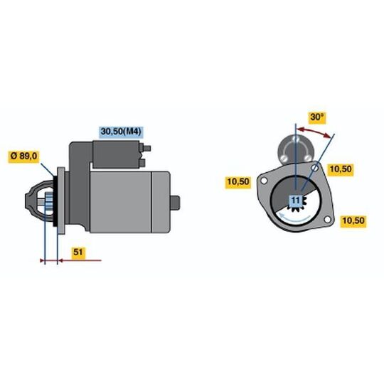 0 001 362 052 - Startmotor 