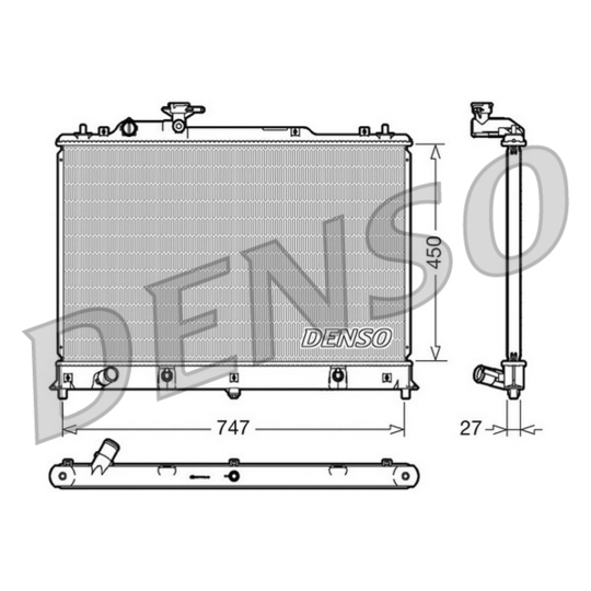 DRM44025 - Radiator, engine cooling 