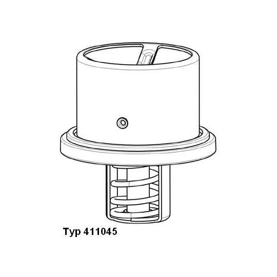 411045.82D - Thermostat, coolant 