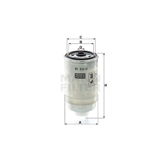 WK 854/6 - Fuel filter 