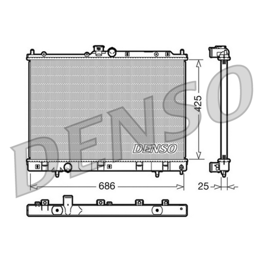 DRM45028 - Radiator, engine cooling 