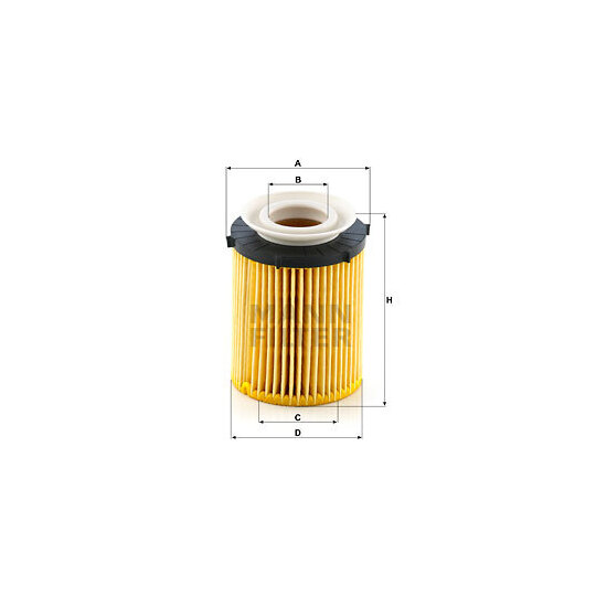 HU 711/6 z - Oil filter 