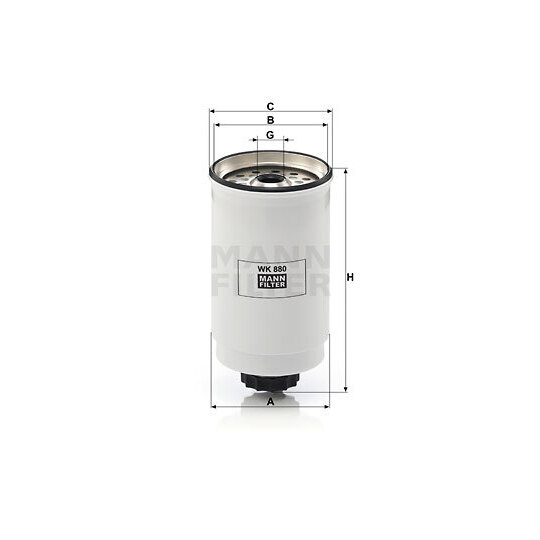 WK 880 - Fuel filter 