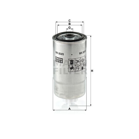 WK 854/5 - Fuel filter 