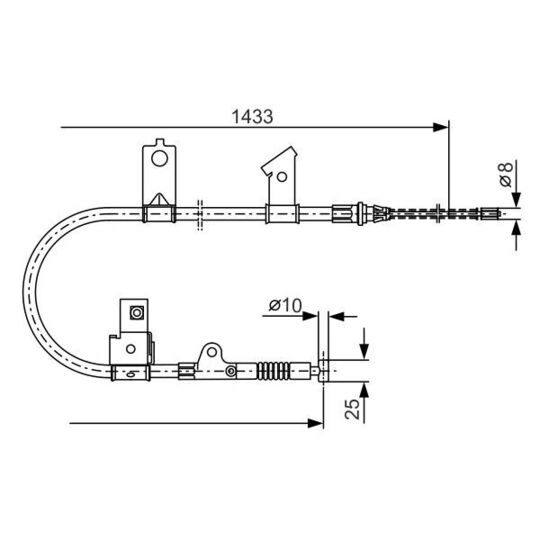 1 987 477 394 - Cable, parking brake 