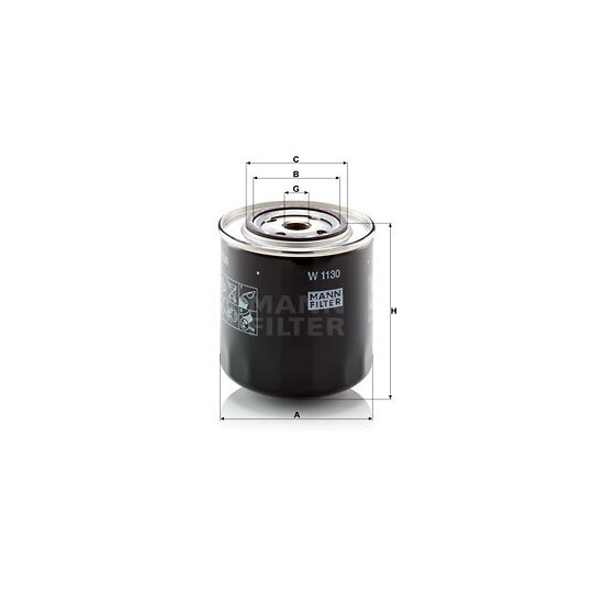 W 1130 - Oil filter 