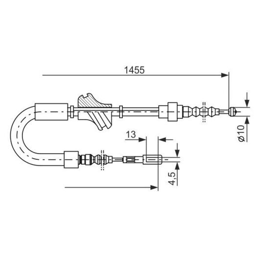 1 987 477 062 - Cable, parking brake 