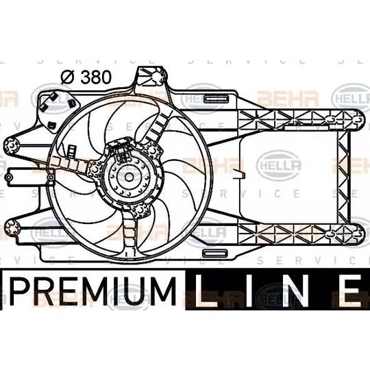 8EW 351 039-501 - Ventilaator, mootorijahutus 