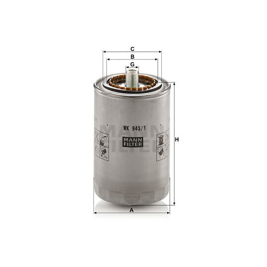 WK 943/1 - Fuel filter 
