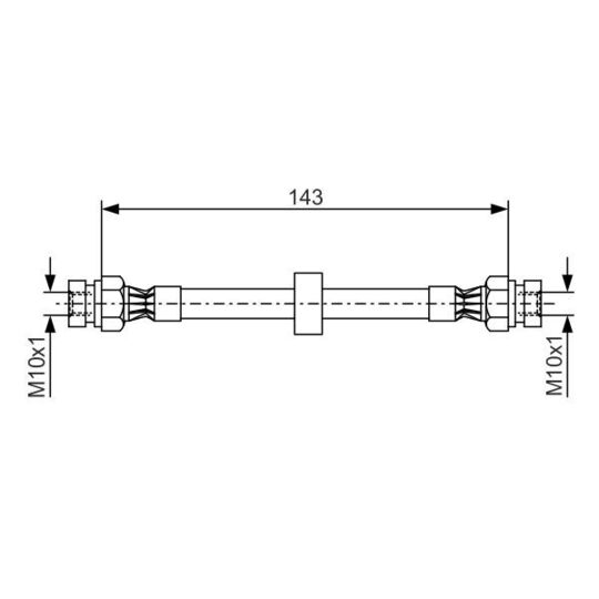 1 987 476 697 - Brake Hose 