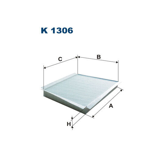 K 1306 - Filter, interior air 