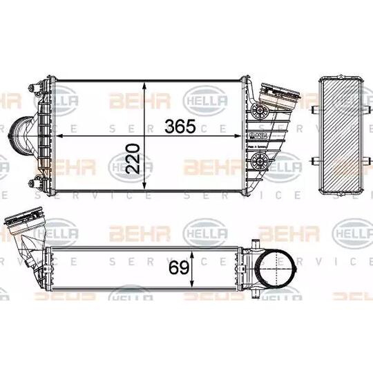 8ML 376 783-571 - Intercooler, charger 