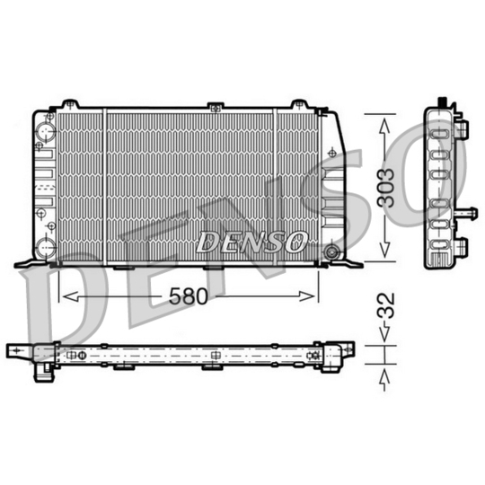 DRM02010 - Radiator, engine cooling 