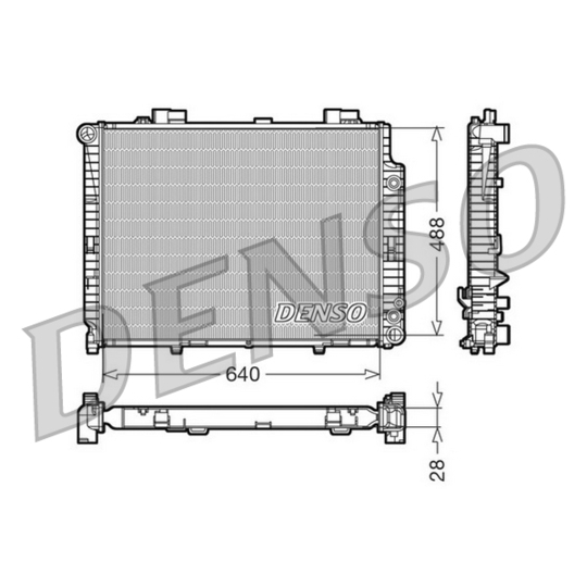 DRM17101 - Radiaator, mootorijahutus 